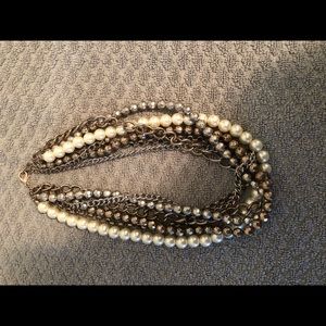 Pearl and  studded necklace